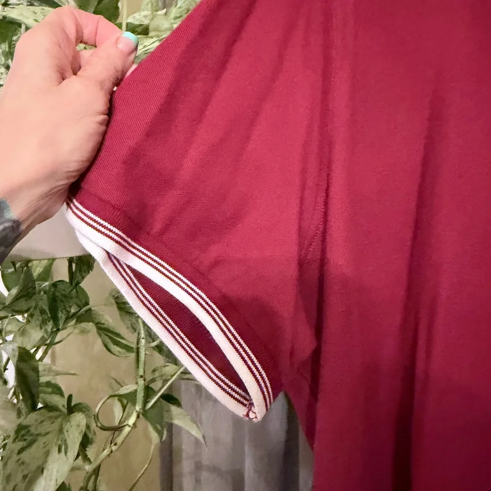 Original Penguin Men's Polo in Rich Burgundy size 2xl brand new with tags - Picture 3 of 5